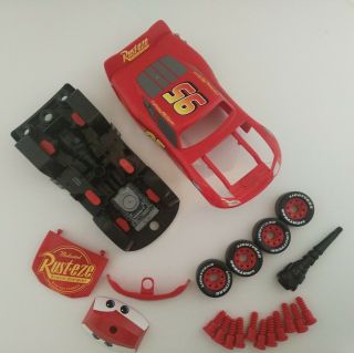 Revell Disney Cars Red Lightning Mcqueen Model Assembly Junior Kit Lights Sounds